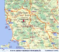 Maps of the Tuscany